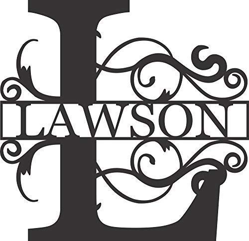 AJD DesignsMonogram Letter L Split Personalized 16 Gauge Metal Approximately 20 inches Tall