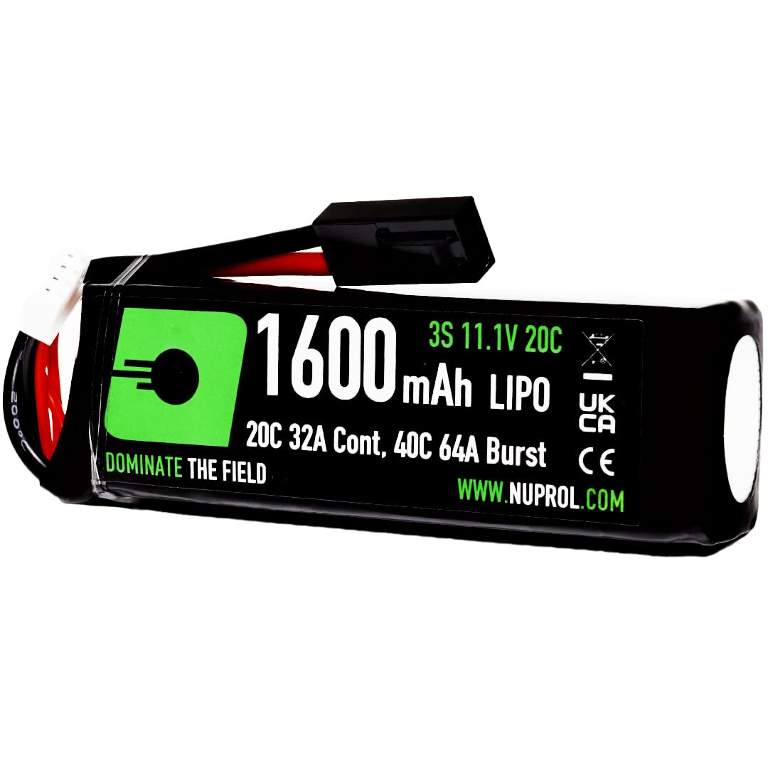 Nuprol NP POWER 11.1v LiPo 1600mAh 3S Mini Tamiya [Rate 20C @ 32A] [Burst 40C @ 64A] - Stick