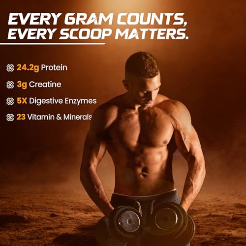 Image of OSOAA Impact Whey Protein 1kg- Belgian Chocolate | Isolate & Concentrate | 24g Protein & 3g Creatine with 5X Digestive Enzymes | Trustified Certified & NABL Lab Tested