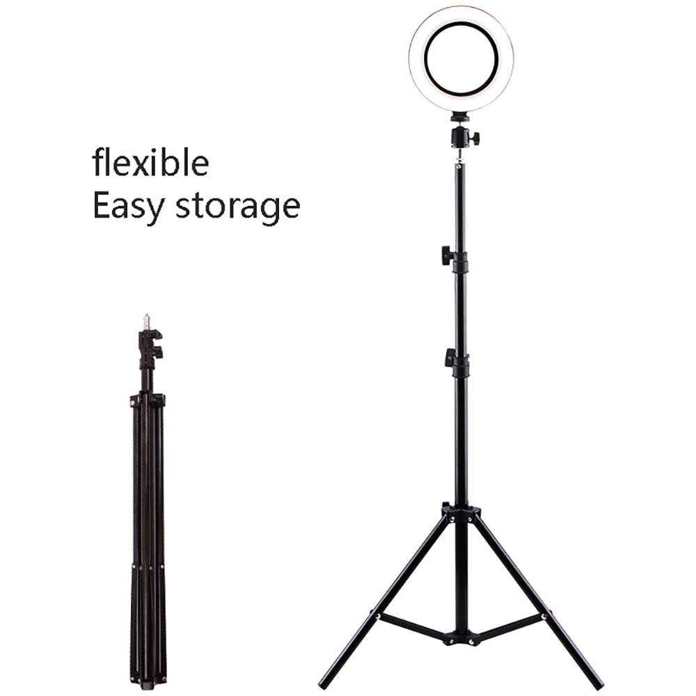 Anello Luminoso per Selfie Anello Luminoso da 10 Pollici con treppiede da 63 Pollici per Trucco Anello Luminoso a LED dimmerabile per Fotocamera 3 modalità Luce 10 Livelli di luminosità Compatibile