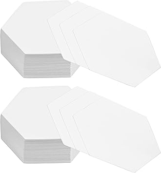 200 Count Paper Piecing for Quilting, Quilting Templates, Paper Piecing Shapes Hexagon Templates Quilting Templates for Use in Quilting, Sewing, and Craft Projects(1 Inch)