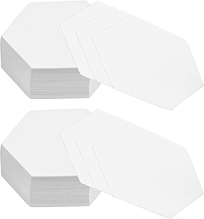 200 Count Paper Piecing for Quilting, Quilting Templates, Paper Piecing Shapes Hexagon Templates Quilting Templates for Use in Quilting, Sewing, and Craft Projects(1 Inch)