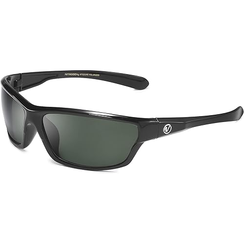 Nitrogen Polarized Wrap Around Sport Sunglasses for Men Women UV400 Protection Sun Glasses