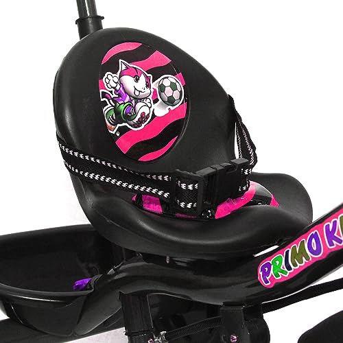 Image of Primo Kid Toys Tricycle for Kids 1 Years+, Plug & Play Tricycle for Kids. Ride on with Safety Seat Belt, Dual Storage Space & Parental Handle.