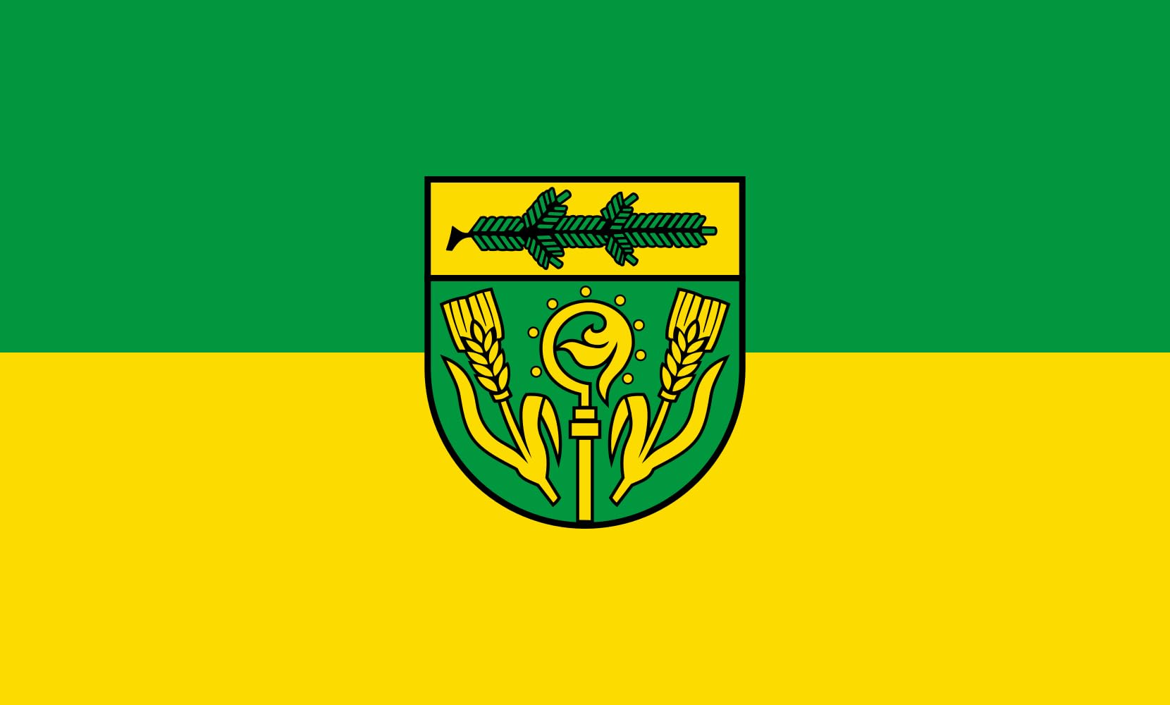 Drapeau Large Deckenpfronn de qualité supérieure drapeau paysage 1.35m²