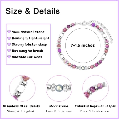 Image of JoycuFF Teen Jewelry Bracelets for Teen Teenage Gifts Ideas Trendy Stuff, 6 8 9 10 11 12 13th 16 Year Old Birthday East Christmas Gifts