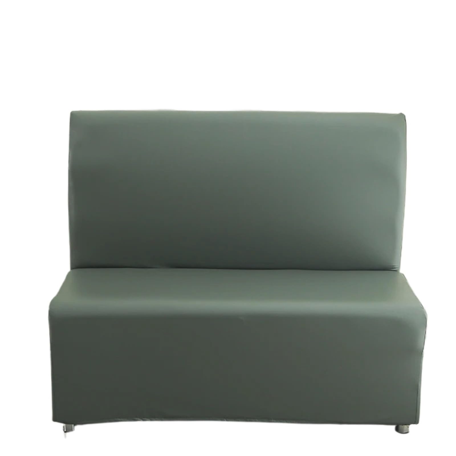 GCYEIDMA Faux Leather Sofa Cover All-inclusive Armless Sofa Cover PU Leather Spandex Couch For Hotel Restaurant Home Internet Bar Cafe Stretch Slipcover