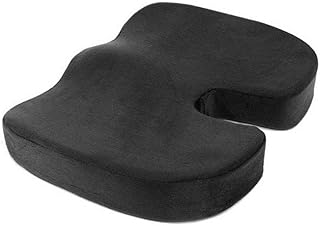 Travel Seat Cushion Orthopedic Memory Foam U Seat Massage Chair Cushion Pad Car Office Massage Cushion Home Textile,Black,United States
