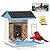 BROAIMX Bird Feeder with Camera, Free AI Forever for 11,000+ Species, 64G TF Card & 1080P HD, Solar-Powered Wireless Outdoor Design, App Alerts & Two-Way Audio for Garden (Sky Blue)
