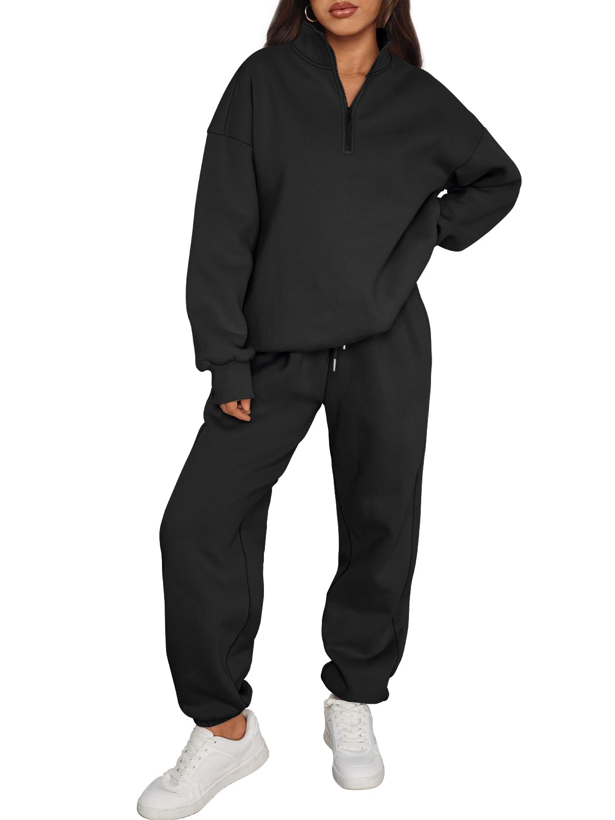 Trendy Queen Half Zip Sweatsuit