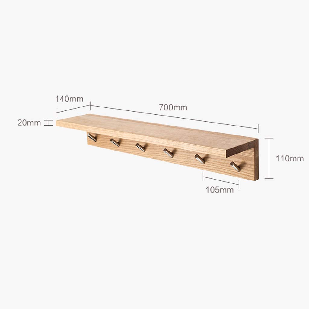 Garderobenständer Freistehender Garderobenständer, Garderobenständer, Industrieller Fluraufhängungs-Garderobenständer, schwarzes Walnussholz, for Schlafzimmer/Büro/Eingangsbereich,3 ( Color : Wood Col
