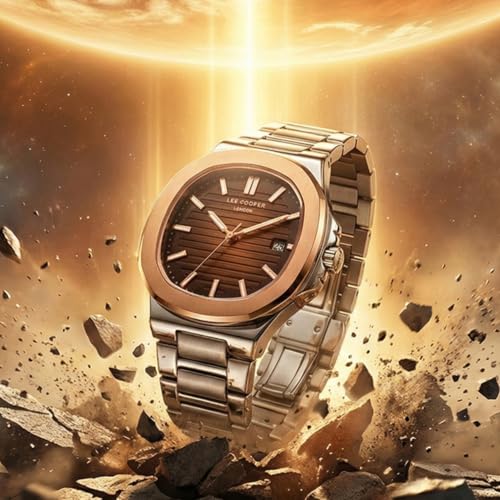 Image of Lee Cooper Analog Red Round Dial Men's Watch - LC07368.540
