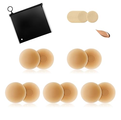 Nipple Cover Silicone Self Adhesive Bra Breathable Sticky Bras Water-Proof