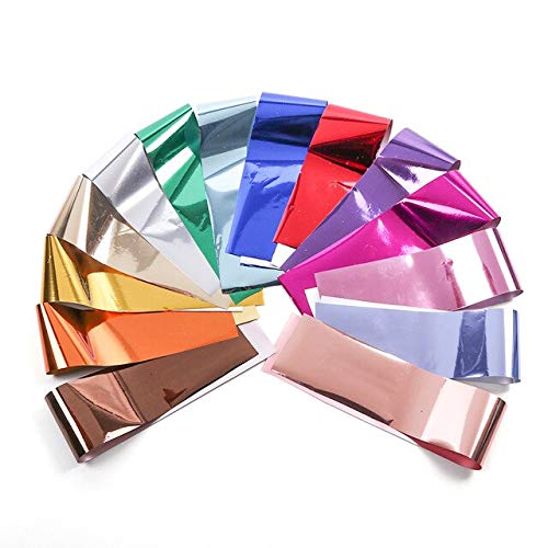 14x Transferfolie 20x4cm Nail Art Zauberfolie Nagel wassertransfer Sticker Nagelschmuck – Bild 4
