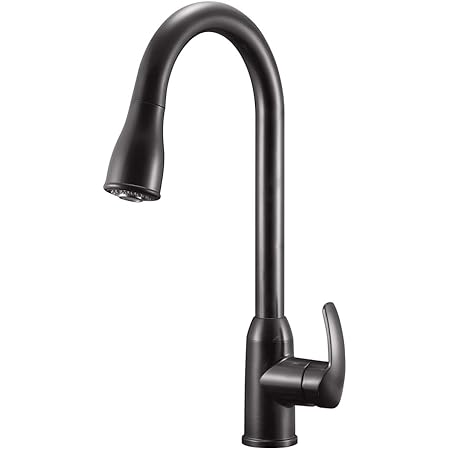 Amazon.com: Dura Faucet RV Streamline Single Handle Pull-Down Kitchen ...