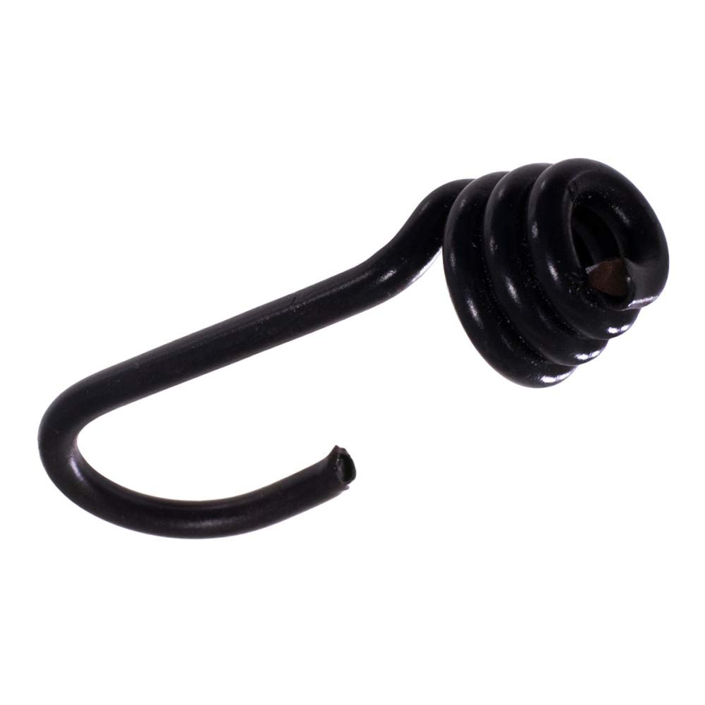 10 Pack of Plastic Coated Spiral Steel Wire Bungee End Cord Hooks for 3/16 Inch Marine Kayak Deck Boat Shock Cord and Elastic Rope Luggage Tie Down Strap DIY (Size 1/4 Inch) - Image 4