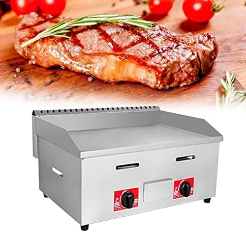 Heavy Duty Commercial Gas Griddle | Stainless Steel Flat Top Grill for Restaurant Catering & Outdoor Cooking - Ideal for BBQs, Parties & Food Trucks