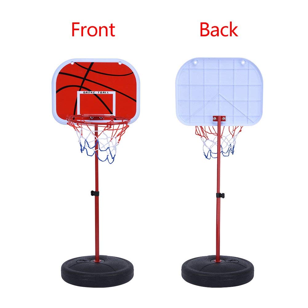 IRIS Basketball Stand, Free Stand Height Adjustable Backboard Hoop Kit with Pump Ball and Mounting Accessories Toy Set for Children Indoor Outdoor - Image 4 thumbnail
