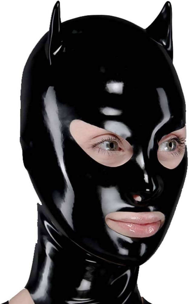 ボンデージマスクハロウィンマスクラテックスボディラテックスマスクセックスマスクラテックス素材で作られた窒息マスク人格マスク小悪魔女性 倉