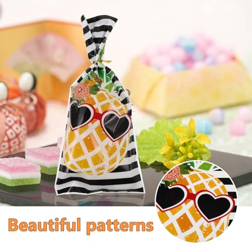 LALAFINA Sacos Para Lembrancinhas De Festa De Abacaxi Sacos Plásticos Reutilizáveis ​​Para Lembranci