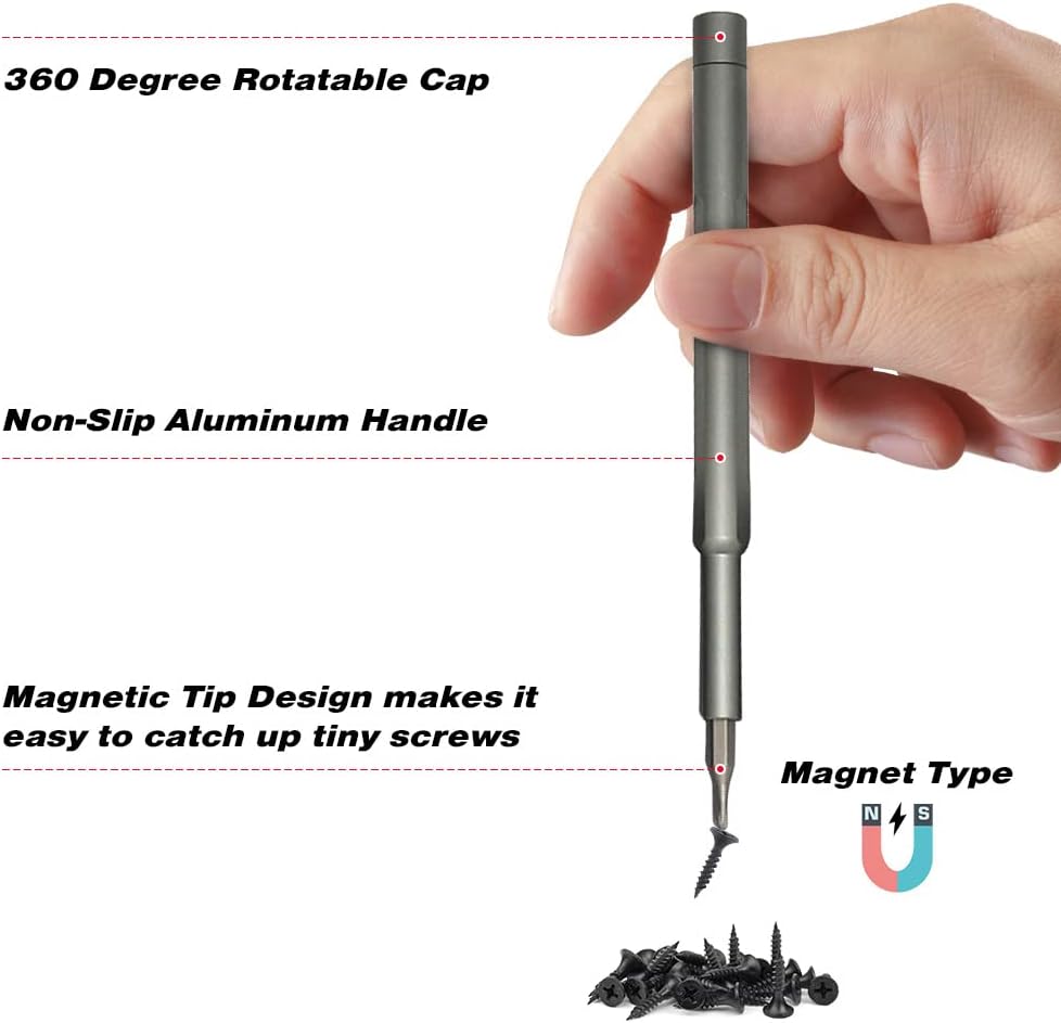 33 in 1 Precision Screwdriver Set, Electronics Repair Tool Kit for Phone Watch Laptop PC Game Console, Multi-Bits Screw Driver Kits, Home Repair Tool