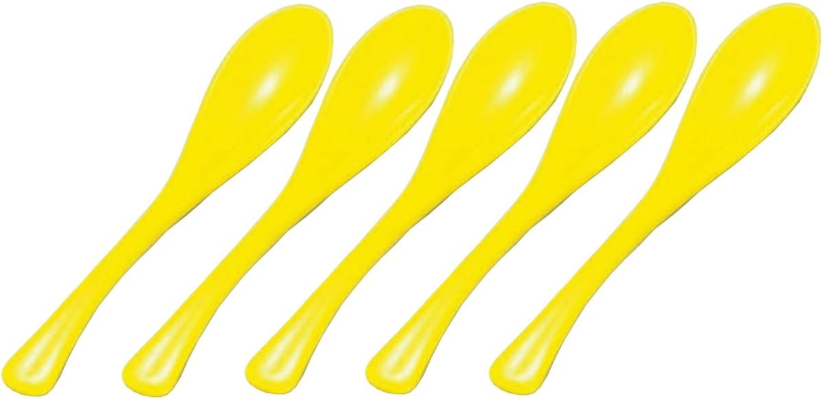 Wakaizumi Lacquerware 1-772-30 Kappo Lacquerware Black Egg Spoon, Set of 5