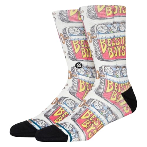 Chaussettes Stance Canned premium couleur blanc cassé et design multicolore taille M