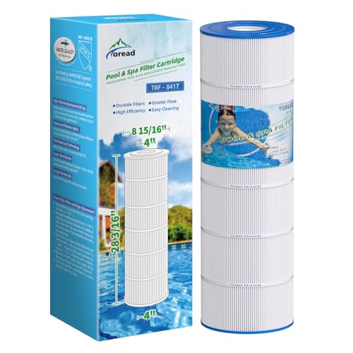 TOREAD Pool Replacement Filter for PA175 Hayward CX1750RE C1750 Unicel C-8417 Filbur FC-1294 25230-0175S 817-0175P Aladdin 27501 L x OD: 28 3/16 x8 15/16