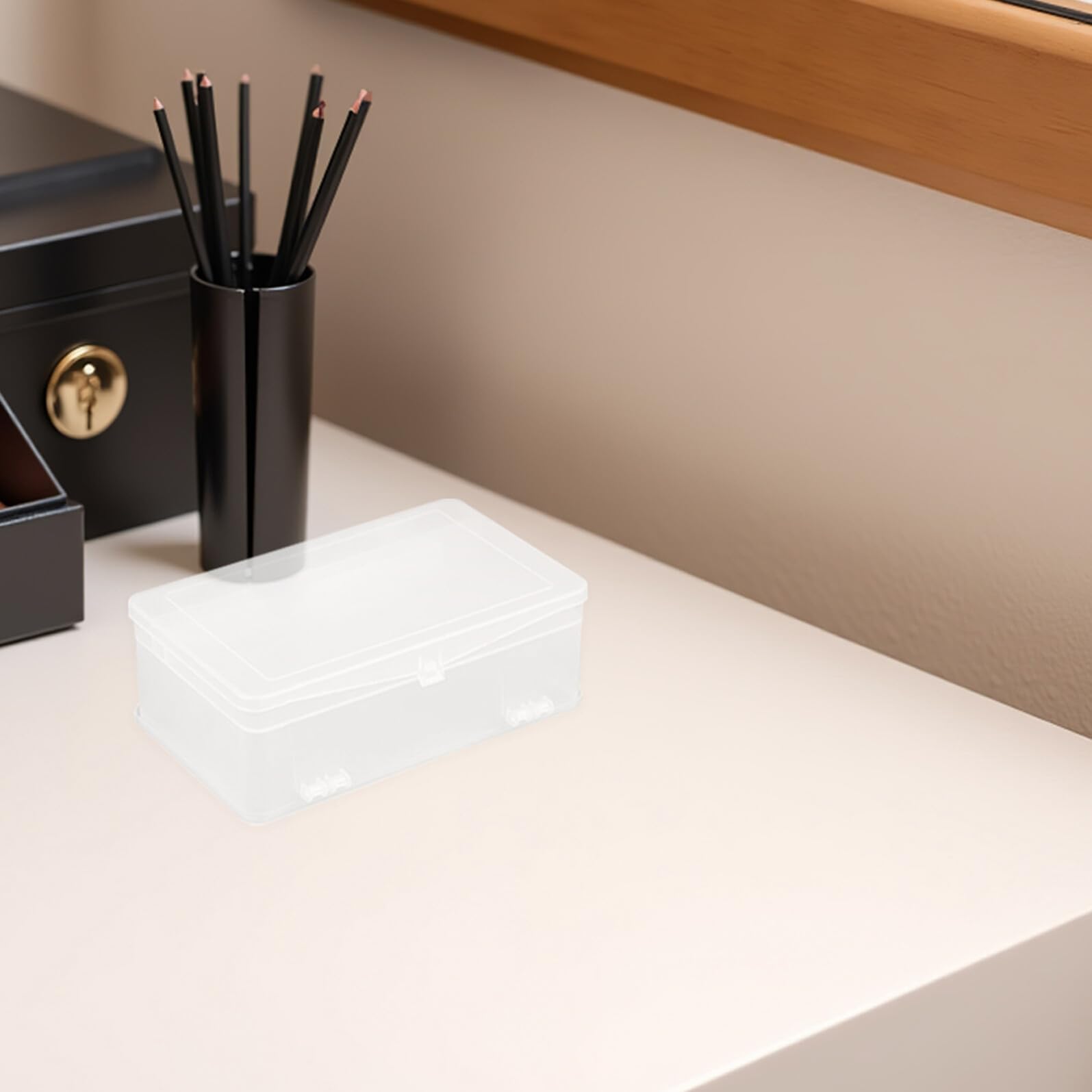 3pezzi Box Portautensili per Unghie in Plastica Organizer Doppio Strato per Manicure Contenitore di Organizzazione per Attrezzi e Accessori per Unghie