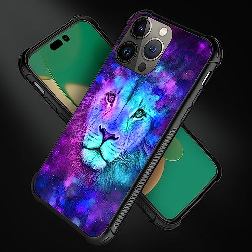 CARLOCA Compatible with iPhone 14 Plus Case,Blue Lion Graphic Design Shockproof Anti-Scratch Drop Protection Case for iPhone 14 Plus - image 3