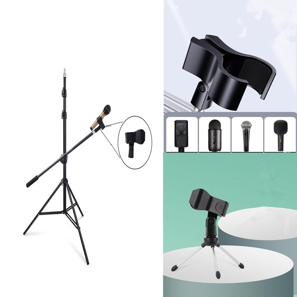 4 Pieces Microphone Gripper, Microphone Housing,Microphone Holder, Microphone Clip, Microphone Clip Holder - Image 3