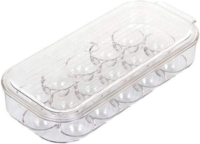 Egg Tray, with Lid Refrigerator Keep Fresh Storage Box Durable Egg Protector Holder