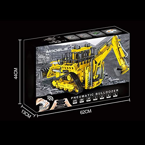 HYZH Technik Bausteine Bagger Bausatz. 3963 Klemmbausteine 2.4G/APP Große MOC Technic Ferngesteuert Baggerbaukasten mit… – Bild 5