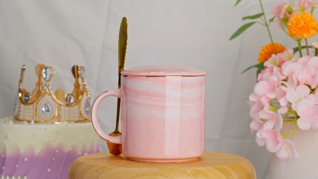 Taza de cerámica marmoleada 400 ml para cumpleaños 90 años miniatura 7