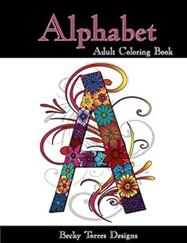 Paperback Alphabet Adult Coloring Book