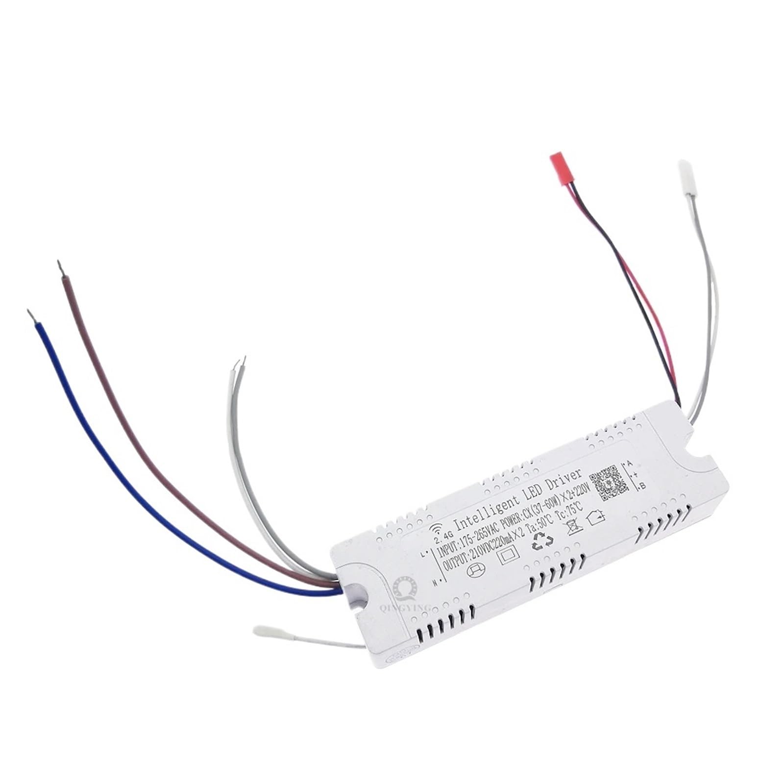 1-5 sztuk 2.4G Inteligentny kontroler LED 37-60Wx2 + 220V ze zdalną aplikacją i kontrolą ściemniania kolor zmienna lampa (1PCS-WITH EXTRA 220V)