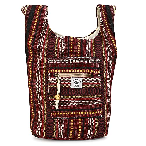 LONGING TO BUY Hemp Messenger Crossbody Sling Bag - Unisex Beach Party Bag2