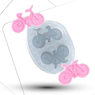 Bicycle Silicone Mold - BPA-Free, Food-Grade, Heat-Resistant, Playful - Perfect for Chocolate, Cake, Cupcake Decorating - Detailed Cycling Design for Sports-Themed Occasions