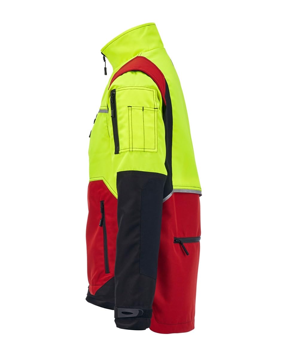 KOX Forstjacke Transform Rot/Gelb Größe 62/64 | KWF-Profi