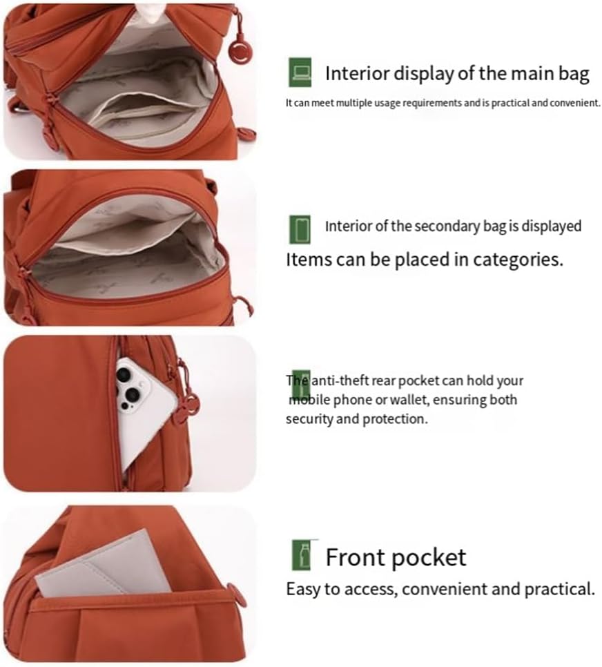 GDSAFS Waterproof 2-Way Commuter Bag, 2025 New 3 in 1 Tote Bag with Waterproof Oxford, Chic Versatile Convertible Travel Bag - Image 4