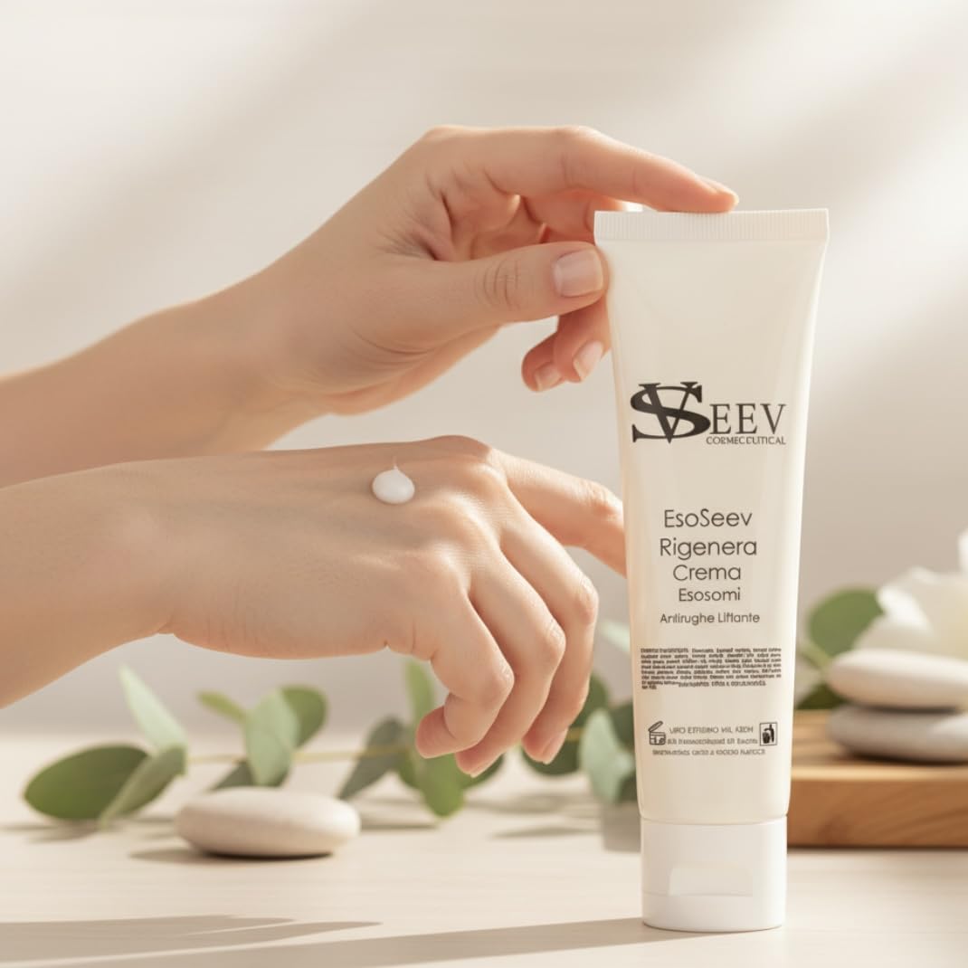 Esoseev Crema Viso Rigenerante con Esosomi – Formula Avanzata per Pelle Luminosa e Idratata, 100 ml