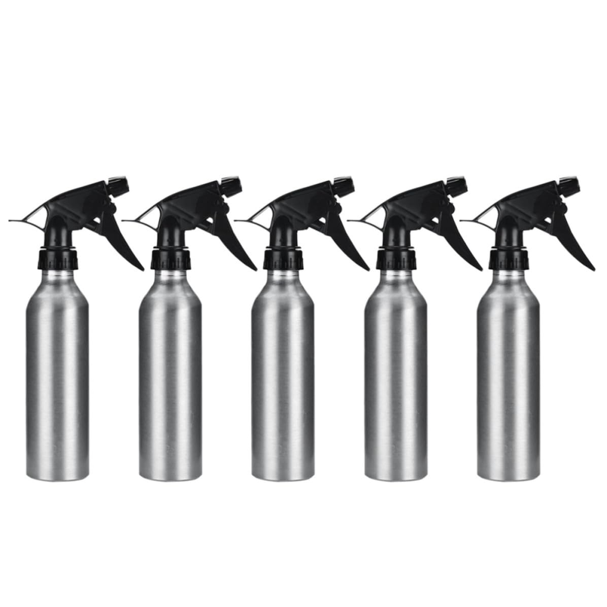 Botellas Pulverizadoras de Aluminio 250ml TOYANDONA en Pack de 5 Unidades con Boquilla Ajustable