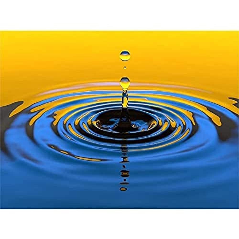 Water Drop Splash Ripple Wall Art Print