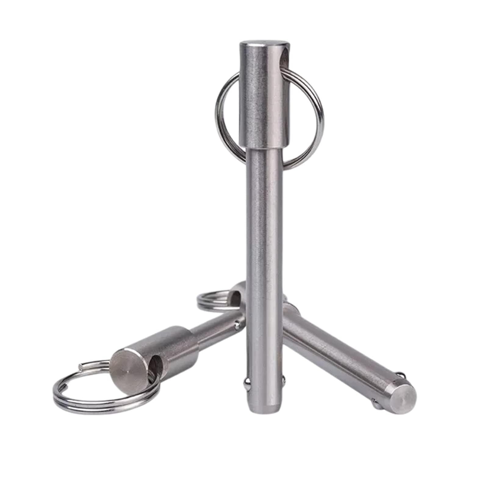 szybkozłączka, 1 szt. VCN115. średnica 12mm stal nierdzewna niklowana sworzeń szybkiego uwalniania, wytrzymały mocujący z główką kulową pierścieniem pociągowym