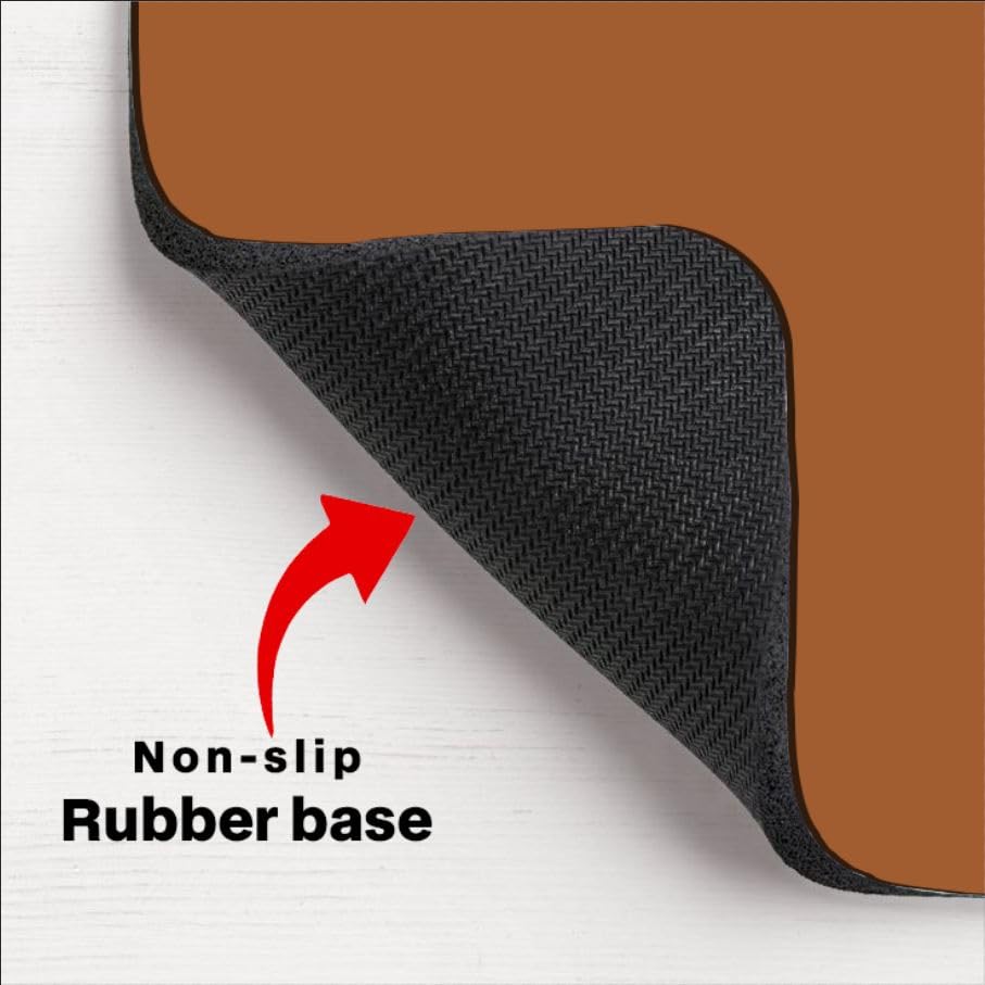 Image of ON TREND Premium Extended Mouse Pad, Large Premium Desk Mat Anti Skid Rubber Base for Desktop Laptop PC Office Gaming (Size- 23 X 11 x 0.12 Inch) (Brown)