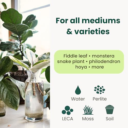 Image of Propogation Drops by The Green Alcove | Rooting Hormone for Cuttings in Water and Soil, Includes 2 Types of Hormones and Added Vitamins for Root Growth (4 fl oz)