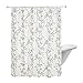 Produktbild CestMall Duschvorhänge, 72 x 72 inches, Textil Bad Vorhang aus Polyester, Anti-Schimmel, Wasserdichter, Waschbar Stoff Badezimmer Vorhang mit 12 Duschvorhängeringen