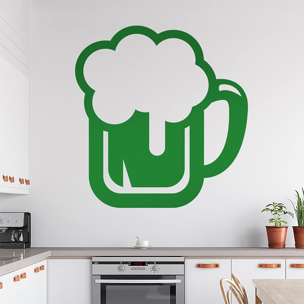 Beer Tankard Beer Barrel Drinking Glass Wall Sticker
