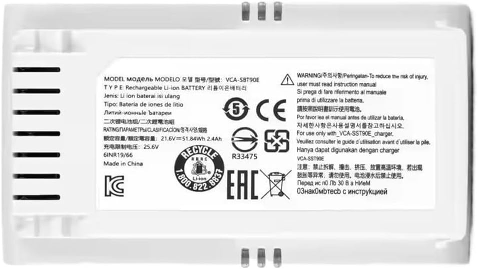 Vacuum Cleaner Accessories, Compatible for Samsung Jet 70 VS15T7032P4/VCA-SBT90E Replacement Battery, High-Capacity Vacuum Cleaner Li-ion Battery Accessories(3500mAh)