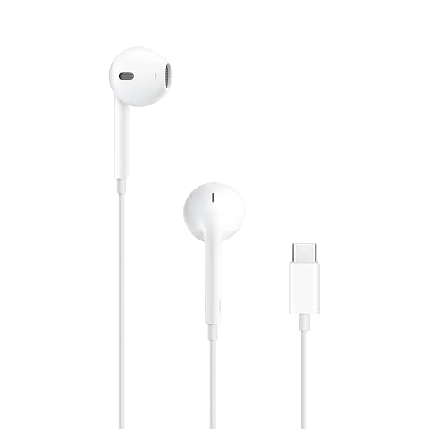 Apple EarPods Headphones with USB-C Plug Wired Ear Buds with Built-in Remote to Control Music Phone Calls and